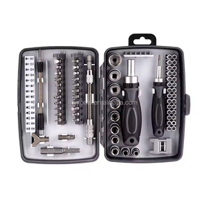 68Pcs Ratchet <b>Screwdriver</b> <b>Set</b> Magnetic Slotted Bits Length Adjustable Repair Hand Tool MYJ-SCS-X6068 Ratchet Screwdriv - Product Image 1