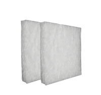 Nouveau filtre à brouillard de peinture blanche ignifuge à haute température filtre HEPA en fibre de verre G3/G4 efficacité pour les particules de poussière de brouillard d'huile