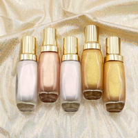 En gros, Enlumineur liquide diamant super brillant, longue tenue, végan, pour un éclat du visage, avec logo personnalisé