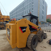 Chargeuse compacte sur pneus Cat 226B d'occasion, avec pompe Cat, moteur 42KW, système de boîte de vitesses, roulement de moteur, importée du Japon