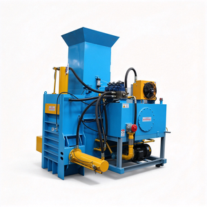 Presse à balles hydraulique automatique pour copeaux de bois, machine à compresser les copeaux de bois à haute densité pour le traitement des déchets de scierie - Product Image 1