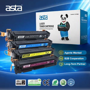 ASTA CF500A <span class=keywords><strong>CF501A</strong></span> CF502A CF503A 202A Cartucho de tóner de color con chip Compatible con suministros de impresora HP M254 M280 - Product Image 1