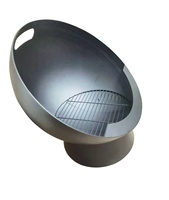 Foyer thermique en métal demi-boule 60cm, grand bol de feu profond pour jardin, nouveau modèle 2020