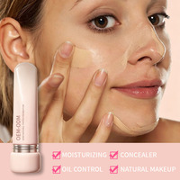 Fond de teint liquide sans couture, couvrance totale, maquillage teinté, éclaircissant naturel, hydratant, imperméable, 30 ml, pour tous types de peau