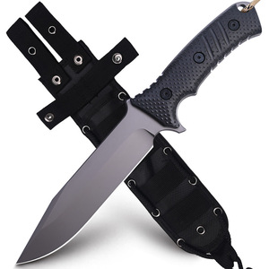 Couteau de survie tactique OEM personnalisable Kristoff 2ème génération, manche Craton, lame droite en acier inoxydable à pointe clip. - Product Image 1