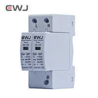 CE T2 AC SPD 2P 20KA ~ 40KA AC 275v 385V OEM maison parafoudre Protection parafoudre dispositif de protection parafoudre basse tension