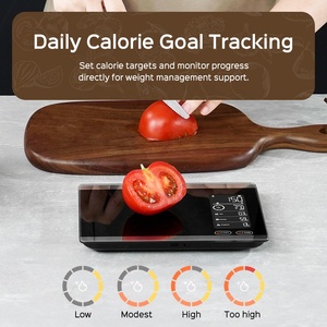 Balance de cuisine numérique intelligente haute précision 1 gramme, 500g, en <span class=keywords><strong>verre</strong></span> <span class=keywords><strong>trempé</strong></span>, rechargeable, arrêt automatique pour café, fruits et nutrition - Product Image 3
