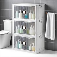 Bacs de rangement pliables en plastique avec roulettes, contenants durables pour l'organisation du garage, boîte de rangement roulante multi-usages pour la maison