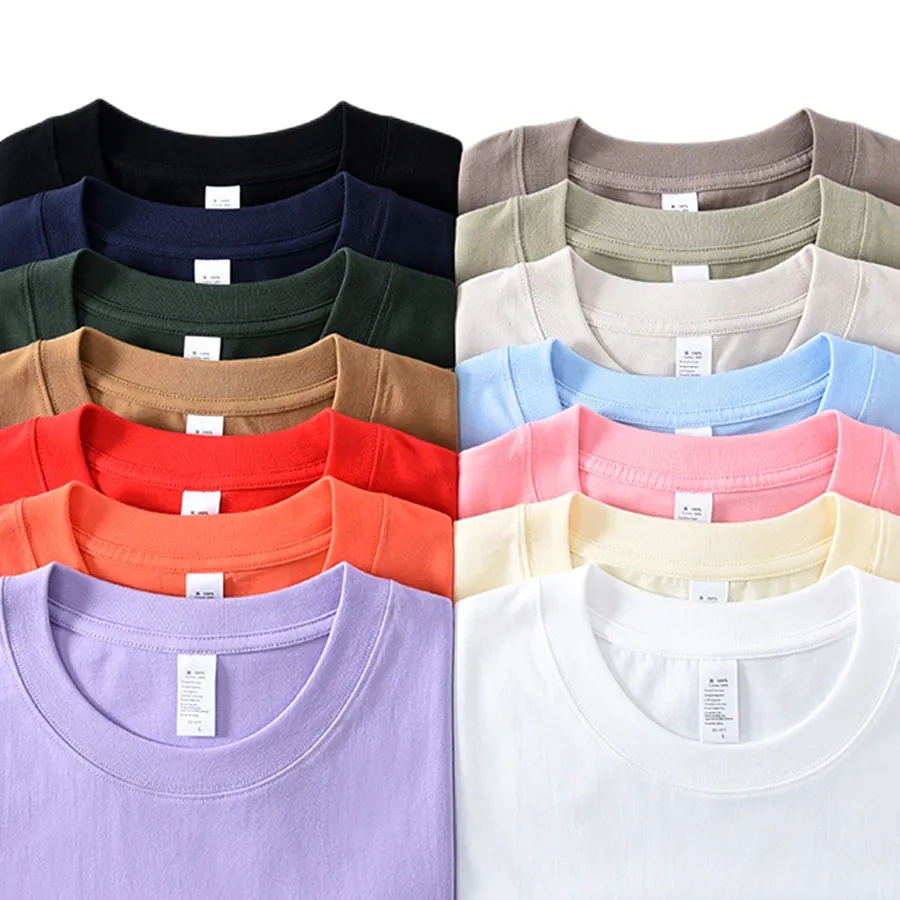 Großhandel Hochwertige Herren Plain T-Shirts Weißes T-Shirt Benutzer definierte Sublimation Herren T-Shirts Rohlinge Übergroße T-Shirts für den Sommer