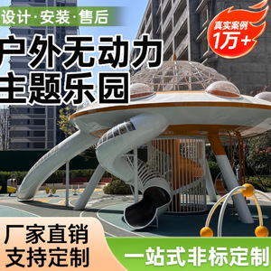 Tobogán de Acero Inoxidable Grande para Exteriores, Tipo Cápsula Espacial, Sin Motor, Equipo de Diversión Infantil para Parques Comunitarios - Product Image 2