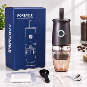 เครื่องบดกาแฟแบบพกพาขายดี รุ่น Type-C ชาร์จไฟได้ แกนเซรามิก เครื่องบดเมล็ดกาแฟไฟฟ้า สำหรับกาแฟเอสเพรสโซ - Product Image 1