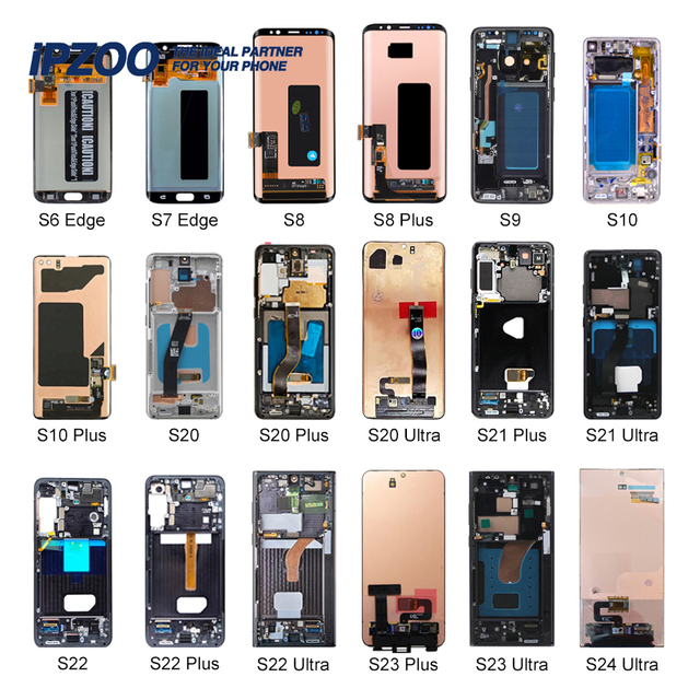 Phone LCD Screen Wholesale for Samsung Galaxy S8 S9 S10 S20 Plus S21 S22 S23 S24 Ultra Display Lcd Touch Screen Factory Price