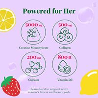 Gummies Antioxydantes OEM à la Créatine Monohydrate pour Femmes : Collagène, Vitamine D3, Fer, Calcium pour la Force Musculaire, la Masse Maigre et la Santé Osseuse