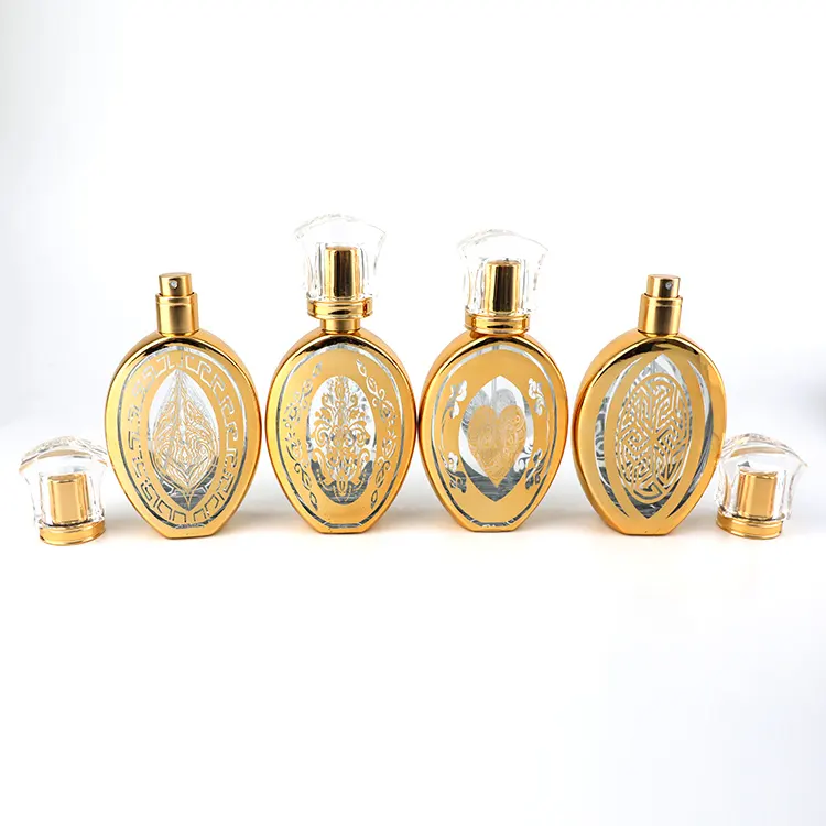 Empty luxury premium glass perfume bottle 100ml perfume spray bottle