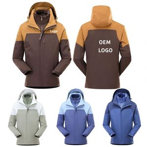Chaqueta Deportiva 3 en 1 con Logotipo Personalizado, Cortavientos con Cierre, Forro Polar, Impermeable, Unisex, para Hombre y Mujer - Product Image 1