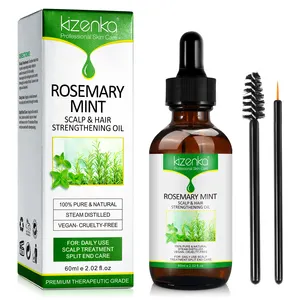 Rosemary Oil for Hair Growth Organic (2.02 Oz), Rosemary Mint Scalp & Hair  Strengthening Oil with Biotin & Essential Oils,for Improves Blood