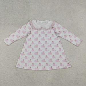 Tenue 2 pièces pour petite fille avec imprimé fantôme, canard et citrouille pour Halloween, t-shirt à manches longues et pantalon évasé à cloche - Product Image 6