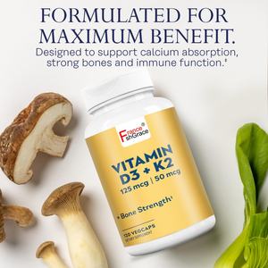 Vitamina D3 K2 Premium, 120 Cápsulas Vegetales, Suplemento para la Salud Ósea en Adultos y Absorción Óptima para Mujeres y Hombres - Product Image 3