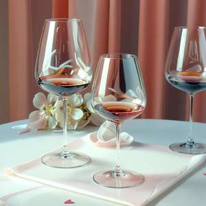 Тонкие хрустальные бокалы для вина красный Шелковый стебель с черной основой элегантные бокалы для вина тонкие бокалы - Product Image 5