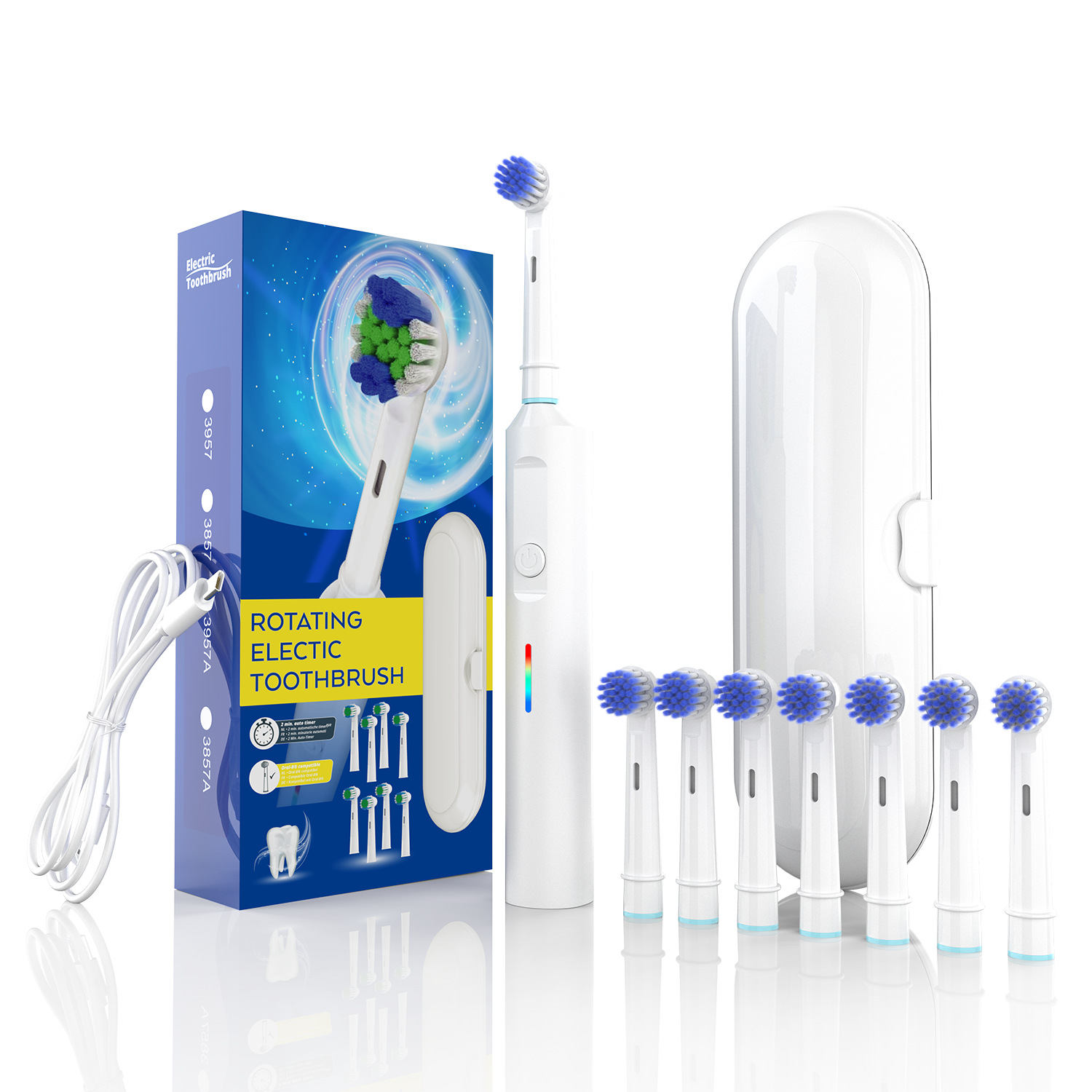 3957 Toothbrush - White [SB-20 Extra Soft Bristle]
