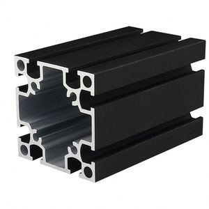 National Standard Industrial Aluminum Alloy Profile 6060G Fluted T-Profile 60X60 Bracket Black with Cutting Service - Product Image 4