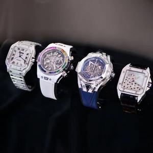 Reloj Drioshipping de Acero Inoxidable con Diamantes Cultivados en Laboratorio con Claridad VVS, Eleva Tu Estilo con un Toque de Lujo con Movimiento de Cuarzo - Product Image 4