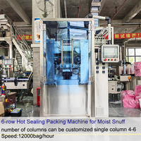 Machine d'emballage automatique électrique haute performance personnalisée multi-voies pour sachets de snus et pochettes de nicotine en plastique