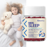 Gummies pour le sommeil des enfants Bioflex OEM Label avec 0,5 mg de mélatonine, L-théanine, camomille et mélisse pour un sommeil naturel des enfants