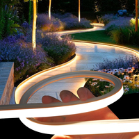Bande lumineuse LED flexible étanche IP66 personnalisée LFB1616-5, 24 V CC, pour les parcs extérieurs, les allées, les parterres de fleurs, les ceintures vertes