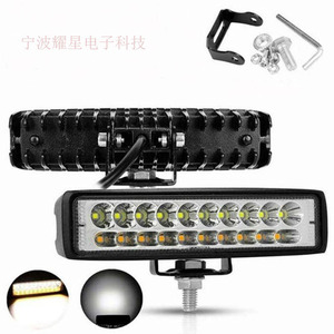 ไฟทำงาน LED ขนาด 6 นิ้ว 18 หลอด LED 54 วัตต์ แสงคู่ สีขาว-เหลืองอำพัน สำหรับรถออฟโรด - Product Image 2