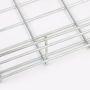 Bandeja de malla de alambre de acero galvanizado tipo cesta para gestión de cables de varios tamaños, estilo escalera abierta - Product Image 4