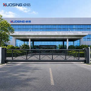 <span class=keywords><strong>Portail</strong></span> <span class=keywords><strong>coulissant</strong></span> cantilever sans rail robuste en <span class=keywords><strong>aluminium</strong></span>, automatique et sécurisé, pour entrée d'usine ou de parc industriel - Product Image 2