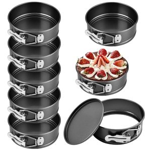 Round Springform Baking Pan 4 Inch Non Stick Removable Bottom For Cheesecake Pizza Baking - Product Image 1