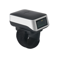 Escáner de código de barras de anillo inalámbrico 2D de gran venta compacto para lector de código de barras de dedo BT Compatible con Android para uso en almacén
