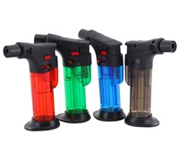 Briquet transparent en plastique, briquet gonflable coupe-vent, briquet de moxibustion domestique, verrouillage du feu