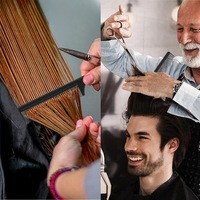 Ensemble de 3 peignes à cheveux en plastique avec queue pointue, brosse à sourcils double tête et outil de boucle pour tresses pour le coiffage