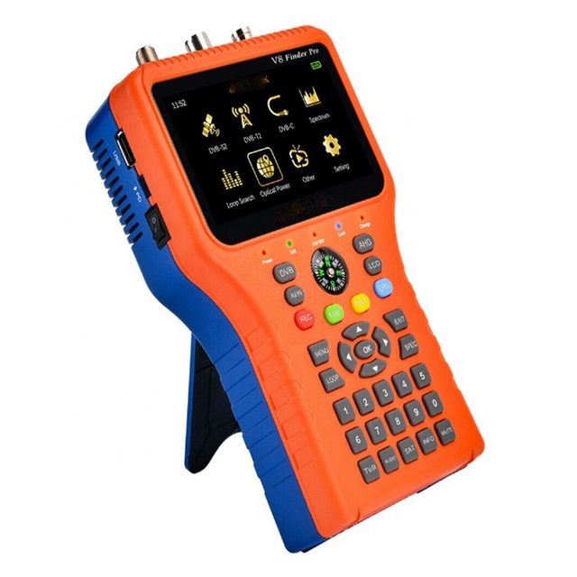 New V8-Finder Pro Satellite Finder Signal Meter 4000mAh Battery 4.3inch LCD Screen Digital Satellite Finder