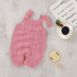 Mimixiong Vente en gros de haute qualité pour tout-petits Nouveau-né bébé maillot tricoté vêtements jarretelles barboteuses combinaisons Roupas de Bebes - Product Image 3