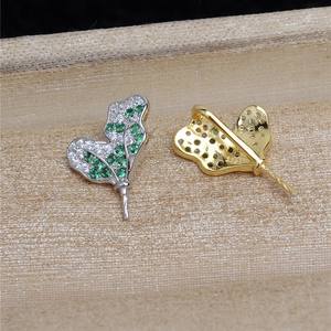 Accesorios de Plata S925 para Pendientes, Diseño de Cabeza de Rábano, Semi-Acabados 5555, Estilo Barroco Alienígena, 8-12 mm, Pendientes de Moda - Product Image 2