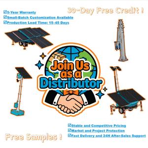 Torre de Iluminación Móvil Solar con Silicio Monocristalino, MPPT50A, 95% de Eficiencia, IP65, ADR, para Gestión de Parques - Product Image 5