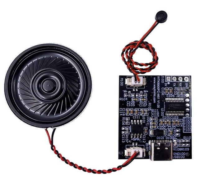 Waytronic WTK6900FC Working Voltage 3.6V-5.5V Speech Detection Ai Voice Recognition Module for Smart Electromechanical