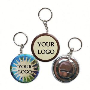 Personalised Logo Custom Beer Keychain 32Mm 37Mm 44Mm 58Mm Tin Button Key Ring With Bottle Opener - Product Image 2