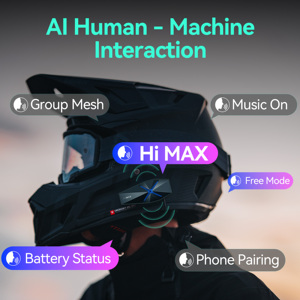 Asmax F1 Pro 160 km/h nghe rõ ràng xe máy Mũ bảo hiểm intercomunicador Kit headphone không thấm nước <span class=keywords><strong>Bluetooth</strong></span> liên lạc không dây - Product Image 3