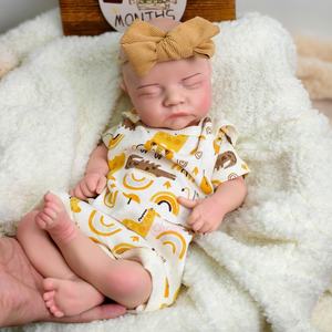 In Silicone per tutto il corpo Reborn Baby Doll 17.5 ''3D dipinto neonato bambole solide per il regalo dei bambini - Product Image 3