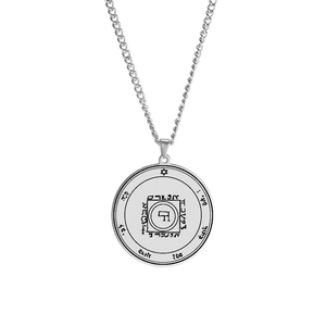 Collier Talisman 30 cm en acier inoxydable, gravure au Laser, <span class=keywords><strong>44</strong></span> piéces, sceau de pitree, Mars, Mercury, Saturn, soleil, Venus - Product Image 5