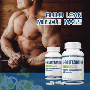 Cápsula de suplemento sanitario de etiqueta privada que promueve el anabolismo de proteínas, mejora la inmunidad, construcción muscular, cápsulas de L-glutamina - Product Image 5