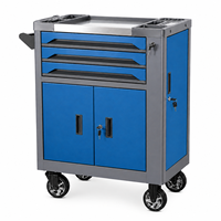 Armoire à outils robuste à roulettes en acier, personnalisable OEM/ODM, verrouillable, système à clé, capacité de charge 250 kg, pour atelier de mécanique automobile