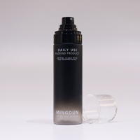 100Ml PETG Gradient Noir Cylindre En Plastique Vaporisateur Bouteille De Luxe Fine Brume Vaporisateur Cosmétique Soins De La Peau Emballage