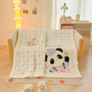 <span class=keywords><strong>Couverture</strong></span> <span class=keywords><strong>en</strong></span> polaire épaisse pour bébé, polaire pour bébé, patchwork de dessins animés, broderie - Product Image 5