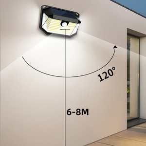 Lampada Solare da Parete 178LED IP64, Illuminazione su Tre Lati, Si Accende Automaticamente al Buio con Sensore di Movimento per Cortili Esterni - Product Image 3